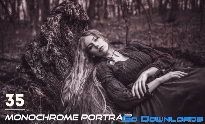 CreativeMarket 35 Monochrome Portrait Lightroom Presets 3844398 Free Download