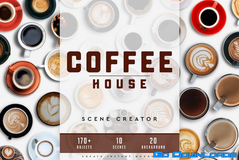 CreativeMarket Coffee House Scene Creator_01 Free Download