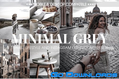 CreativeMarket - Minimal Grey Lightroom Mobile Preset 3836032 Free Download