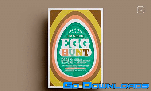 Easter Egg Hunt Flyer Template PSD Free Download