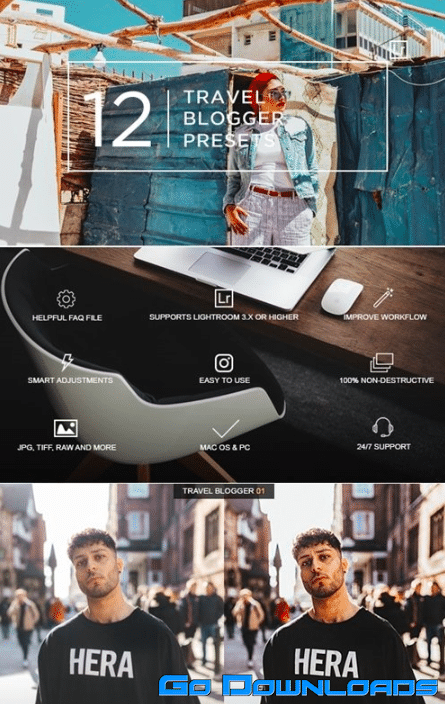 GraphicRiver - 12 Travel Blogger Lightroom Presets 23609484 Free Download