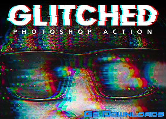 GraphicRiver Glitched Photoshop Action 25774601 Free Download