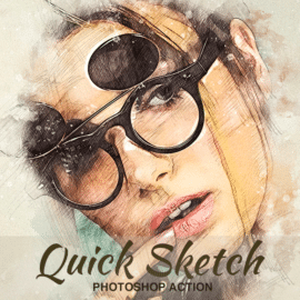 GraphicRiver Quick Sketch Photoshop Action 22385491 Free Download