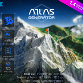 3D Map Generator – Atlas – From Heightmap to real 3D map V1.4 Free Download