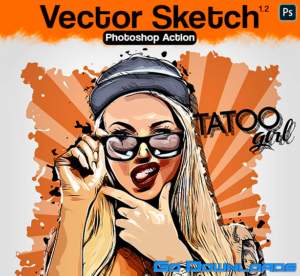 Graphicriver Vector Sketch Photoshop Action 20235096 Free Download