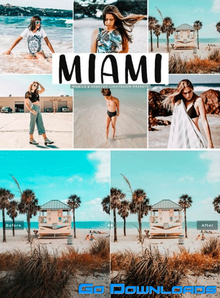 Miami Mobile & Desktop Lightroom Presets Free Download