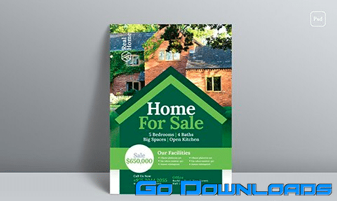 Real Estate Flyer PSD Free Download 2