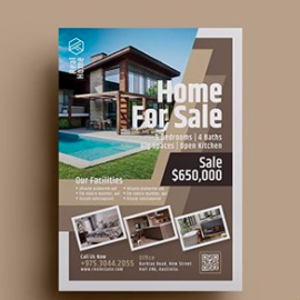 Real Estate Flyer PSD Free Download