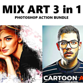 Mix Art 3 in 1 Photoshop Action Bundle Free Download