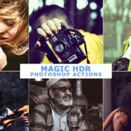 CreativeMarket – 50 Magic HDR Photoshop Actions Set 2 Free Download