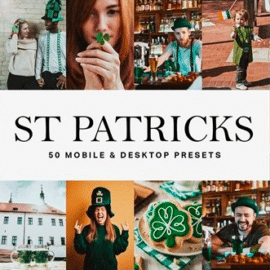 CreativeMarket – 50 St Patricks Day Lightroom Presets 4683367 Free Download