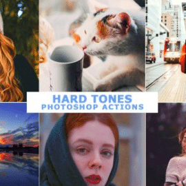 CreativeMarket – Hard Tones Photoshop Actions 4569401 Free Download