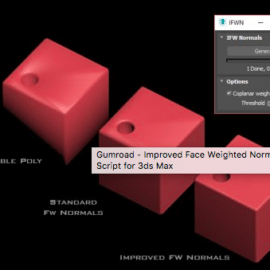 Gumroad – Improved Face Weighted Normals Script for 3ds Max Free Download