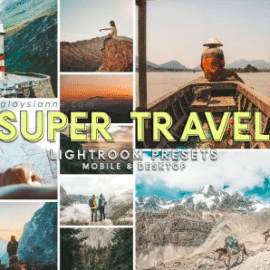 CreativeMarket – 92. Super Travel Preset Bundle 4691416