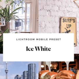 CreativeMarket – Ice White Mobile Lightroom Preset 4494287