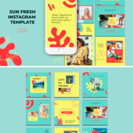 Sun Fresh Instagram Templates 3623691 PSD Free Download