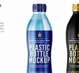 Water Plastic Bottle Mock-Up Template Free Download