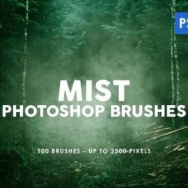 100 Mist Photoshop Stamp Brushes Free Download