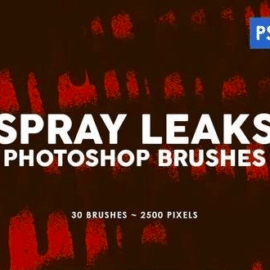 330 Ink Texture Photoshop Brushes Bundle Free Download