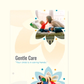 Babysitting Bi-Fold Brochure Template Free Download