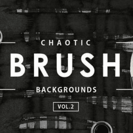 Chaotic Brush Backgrounds Vol.2 Free Download