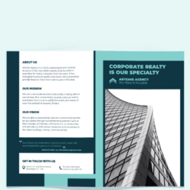 Construction Inspector Bi-Fold Brochure Template Free Download