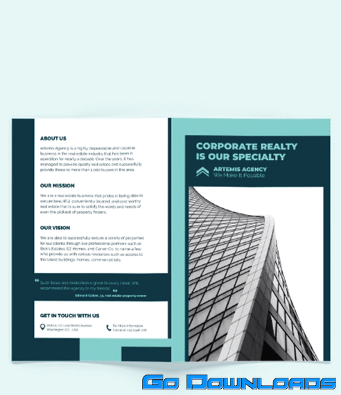 Construction Inspector Bi-Fold Brochure Template Free Download