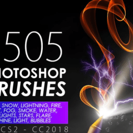 CreativeMarket 1505 Visual Effect Photoshop Brushes Free Download