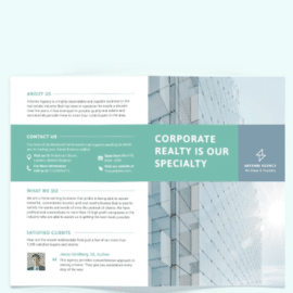 Home Owners Association Bi-Fold Brochure Template Free Download