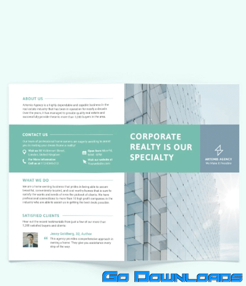 Home Owners Association Bi-Fold Brochure Template Free Download