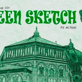 Green Color Sketch Effect 3813997