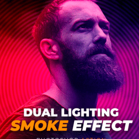 Graphicriver Dual Lighting Smoke Effect Photoshop Action 26272281