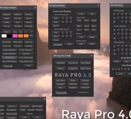 Raya Pro 4.0 Suite – Luminosity Masking Panel for Photoshop Free Download