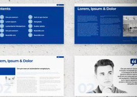 Blue and White Digital Annual Report Layout 344655257 Free Download