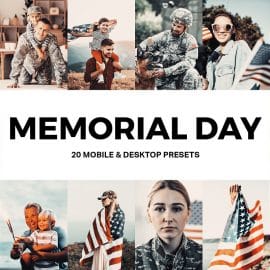 CreativeMarket – 20 Memorial Day Lightroom Presets and LUTs