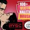 CreativeMarket Heartfelt Halftone Vector Brushes Free Download