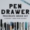 CreativeMarket Pen Drawer Procreate Brush Set Free Download