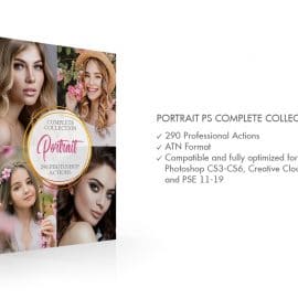 CreativeMarket – Portrait Photoshop Actions-Complete 3803892