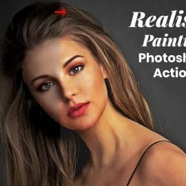 CreativeMarket – Realistic Painting Photoshop Action 4886383