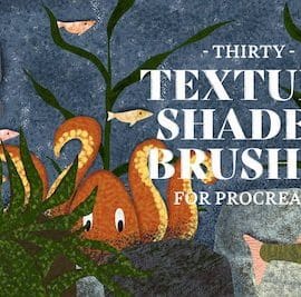 CreativeMarket Texture Shader Brushes for Procreate Free Download