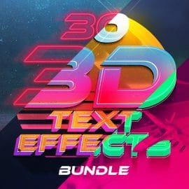 Creativearket 3D Text Effects Bundle Vol.4 Free Download