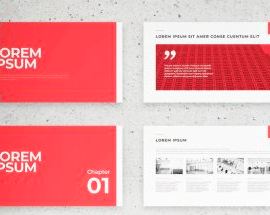 Digital Business Proposal Layout with Red Accents 344655420 Free Download