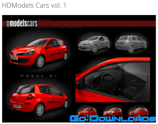 Evermotion HDModels Cars vol. 1 Free Download