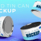 Floating tin cans mock-up Free Download