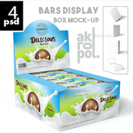 Graphicriver Bars Display Box Mock-up Free Download