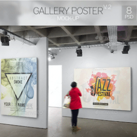 Graphicriver Gallery Poster Mock-Up 2 Free Download