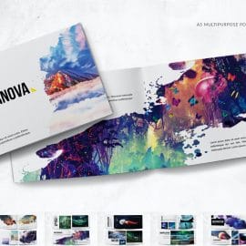 Portfolio Design – A5 Horizontal Bifold – 28 Pages Free Download