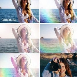 Rainbow Light Leak Overlay Bundle 343613903 Free Download