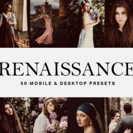 50 Renaissance Lightroom Presets and LUTs