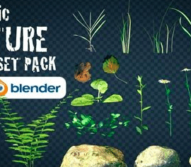 Blender Market – Realistic Tree Asset Pack